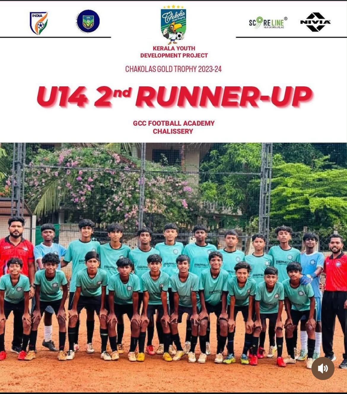 Chackolas Gold Trophy 2023–24 — U-14 Second Runner-Up