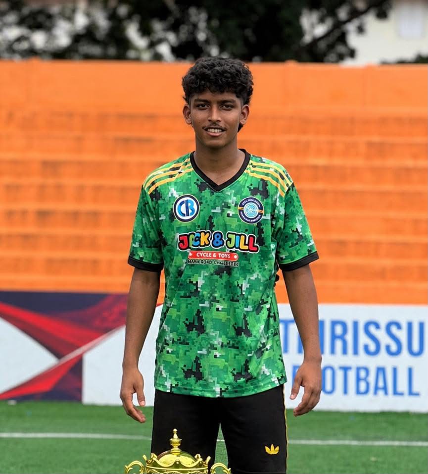 Sinan - Played for the Kerala U-17 Team in 2024.