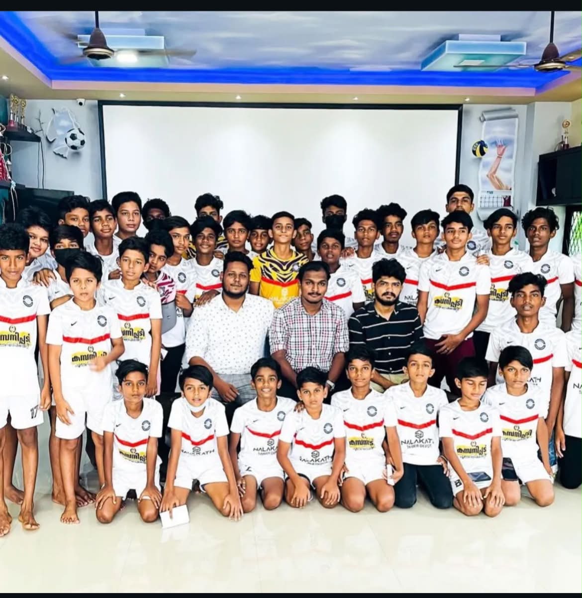 GCC Chalissery Football Academy training group
